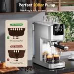 Keenstar 20-Bar Espresso Machine with Milk Frother