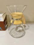 Vintage Chemex Pour Over Coffee Maker & Filters