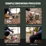 Pour Over Camp Coffee Maker with Insulated Mug