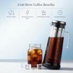 BrewMOO Airtight Cold Brew Coffee Maker Pitcher