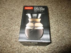 BODUM Pour Over Coffee Maker 34 Oz Black