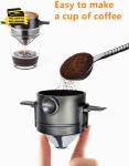 Stainless Steel Portable Pour Over Coffee Maker