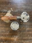 58mm Double Spout Portafilter with Wood Handle