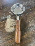 58mm Double Spout Portafilter with Wood Handle