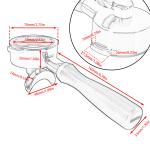 Removable 58mm Double Spout Portafilter for La Marzocco