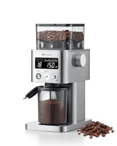 MOKKOM Adjustable Electric Burr Coffee Grinder