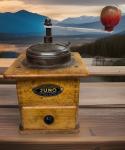 Juno Vintage German Wood Coffee Grinder