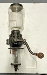 Wall-Mount Vintage Arcade Coffee Grinder with Catch Cup