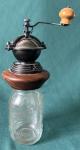Hand Crank Coffee Grinder with Mason Jar