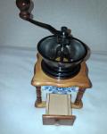 Blue and White Porcelain Hand Coffee Grinder