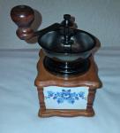 Blue and White Porcelain Hand Coffee Grinder