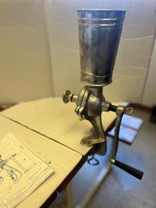 Vintage Romanian Manual Coffee Grinder from 1980s