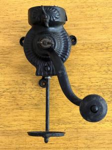 Vintage Cast Iron Wall Mount Coffee Grinder