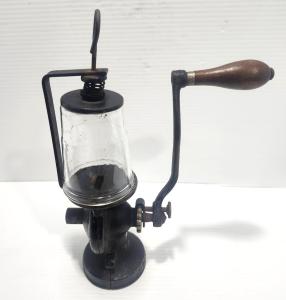 Vintage Wall Mount Coffee Grinder with Glass Cup