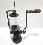 Vintage Wall Mount Coffee Grinder with Glass Cup