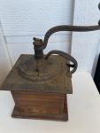 Vintage Cast Iron Wood Coffee Grinder