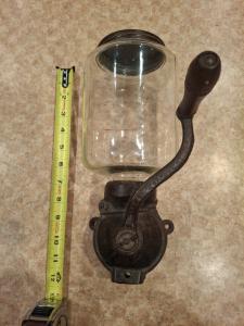 Vintage Cast Iron Wall Mount Coffee Grinder