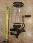 Vintage Cast Iron Wall Mount Coffee Grinder