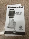 KitchenAid A-9 Red Coffee Grinder with Glass Measure