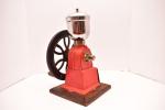 Vintage Red Manual Cast Iron Coffee Grinder