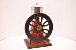 Vintage Red Manual Cast Iron Coffee Grinder