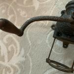 Vintage Cast Iron Coffee Grinder - c. 1905