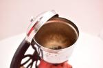 Vintage Red Manual Cast Iron Coffee Grinder
