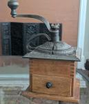 Vintage Hand Crank Cast Iron Coffee Grinder