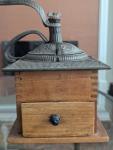 Vintage Hand Crank Cast Iron Coffee Grinder