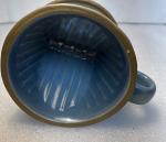 Blue Ceramic Pour Over Coffee Dripper with Holes