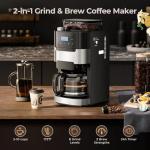 10-Cup Grind and Brew Coffee Maker, Black