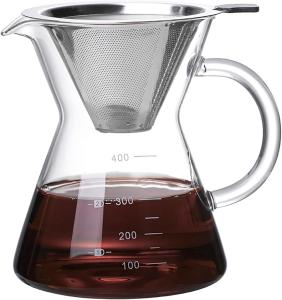 Pour Over Coffee Maker with Reusable Handle 400ML