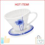 Blue Brew Ceramic Pour Over Coffee Dripper