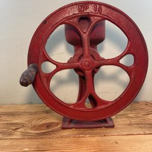 Vintage Hand Crank Cast Iron Coffee Grinder