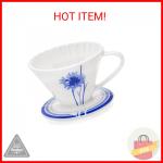 Blue Brew Ceramic Pour Over Coffee Dripper