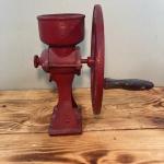 Vintage Hand Crank Cast Iron Coffee Grinder
