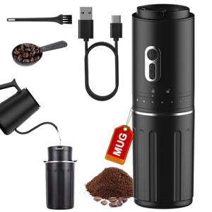 Portable Electric Pour Over Coffee Maker and Grinder