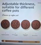 Vintage Manual Coffee Bean Grinder with Wooden Handle