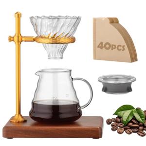 Pour Over Coffee Maker Set with Dripper and Filters