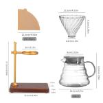 Pour Over Coffee Maker Set with Dripper and Filters