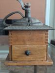 Vintage Hand Crank Cast Iron Coffee Grinder
