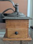 Vintage Hand Crank Cast Iron Coffee Grinder