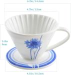 BLUE BREW Pour Over Coffee Dripper Set