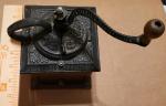 Vintage Iron and Wood Coffee Grinder with Drawer