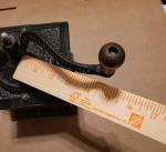 Vintage Iron and Wood Coffee Grinder with Drawer