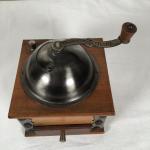 Retro Wooden Coffee Grinder with Crank and Drawer