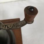 Retro Wooden Coffee Grinder with Crank and Drawer