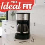 Gourmia 5-Cup One-Touch Drip Coffee Maker