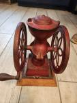 Vintage Cast Iron Double Wheel Coffee Grinder