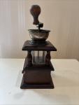 Wood Coffee Grinder with Glass Chamber and Drawer